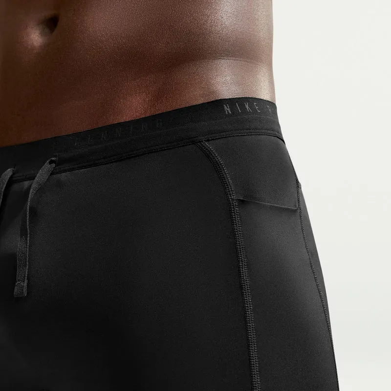 Stride Half Lauftight Herren - schwarz, silber
