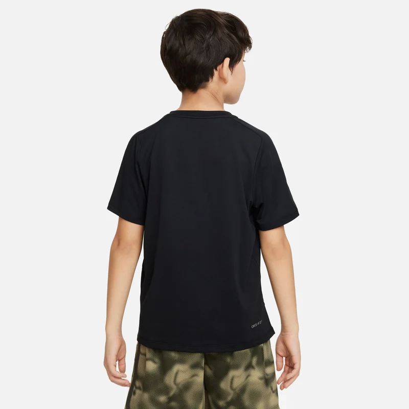 Dri-Fit Multi Tech Laufshirt Jungen-Schwarz