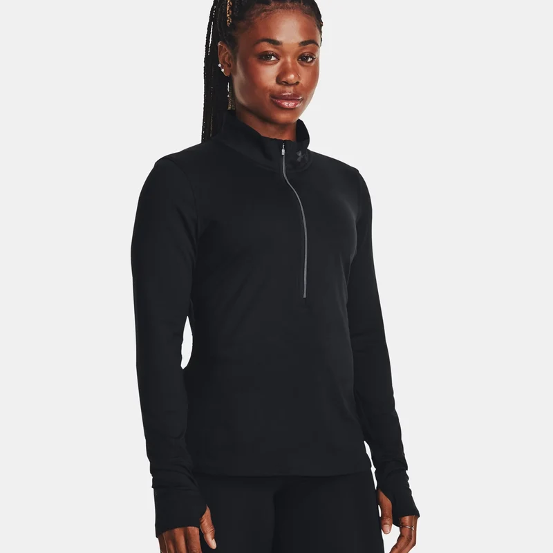 Qualifier Run Half-Zip Longsleeve Damen-Schwarz