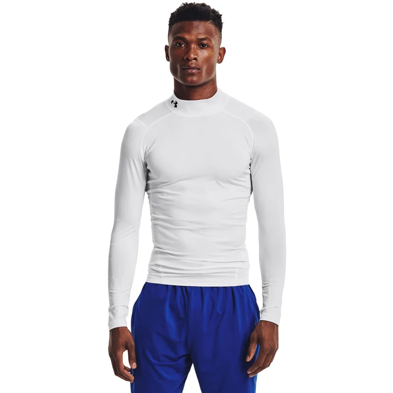 Heatgear Comp Mock Longsleeve Herren-Weiß