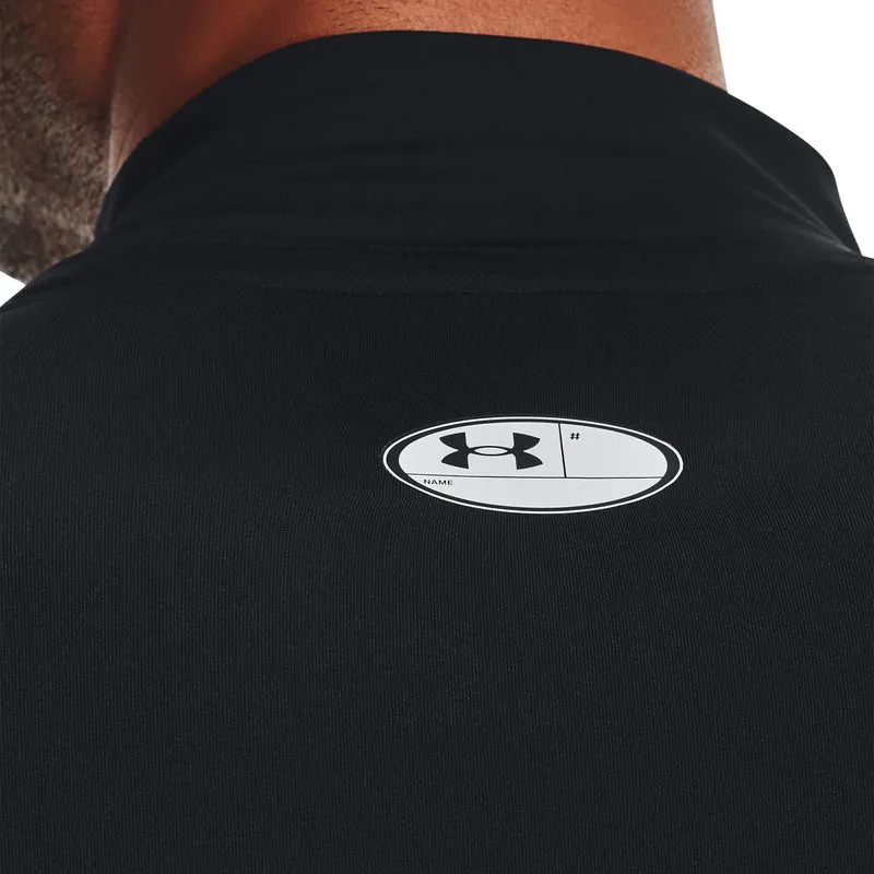 Heatgear Comp Mock Longsleeve Herren-Schwarz