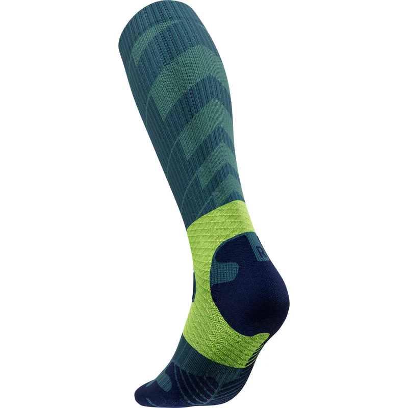 Trail Run Compression Kompressions-Socken Damen-Türkis