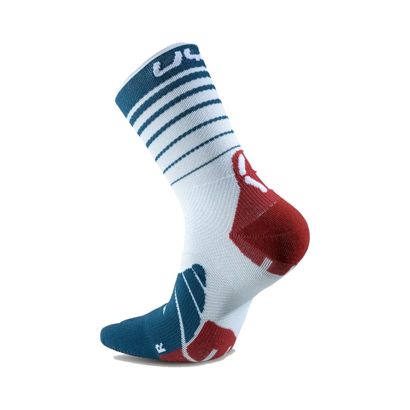 Runner's Five Laufsocken Herren-Weiß,Blau