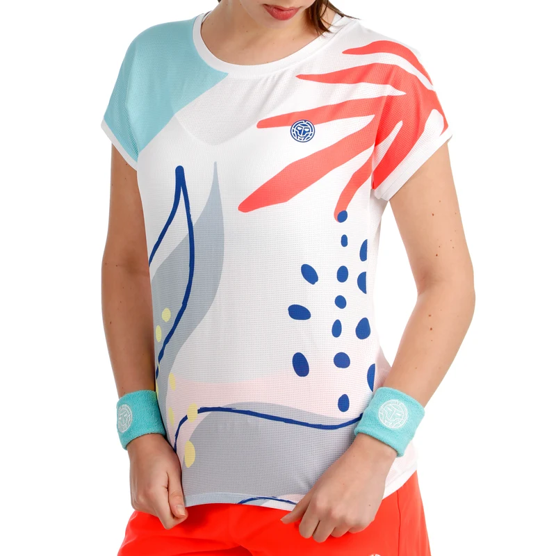 Hey Laguna T-Shirt Damen-weiß, mehrfarbig