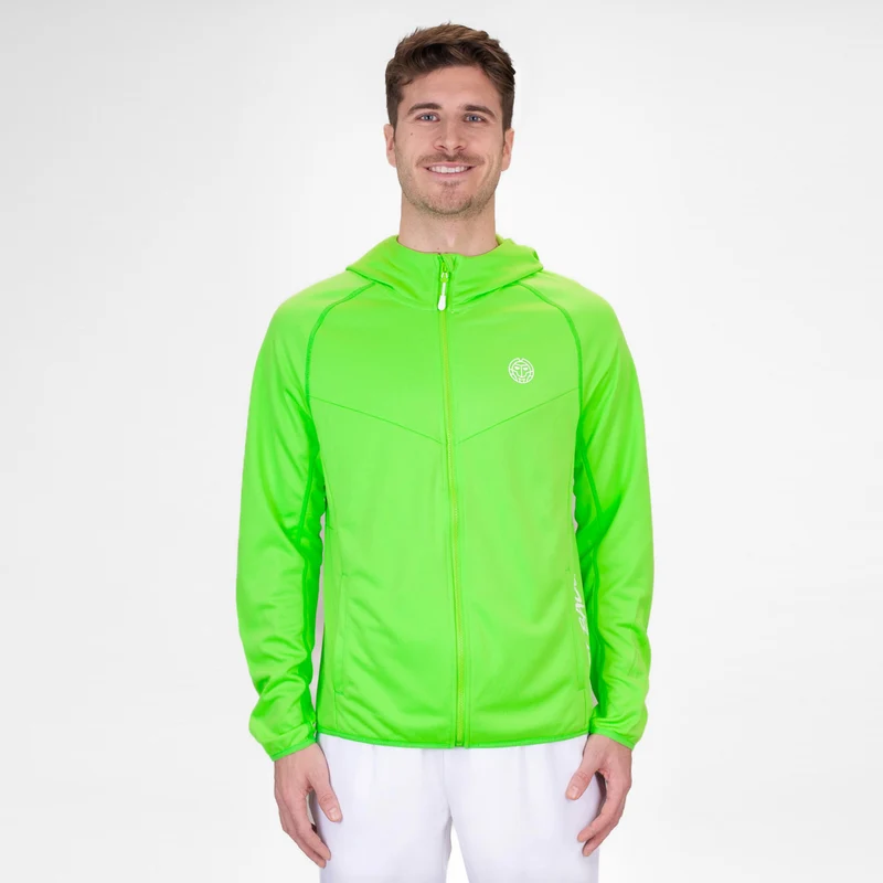 Crew Hood Sweatjacke Herren-Neongrün