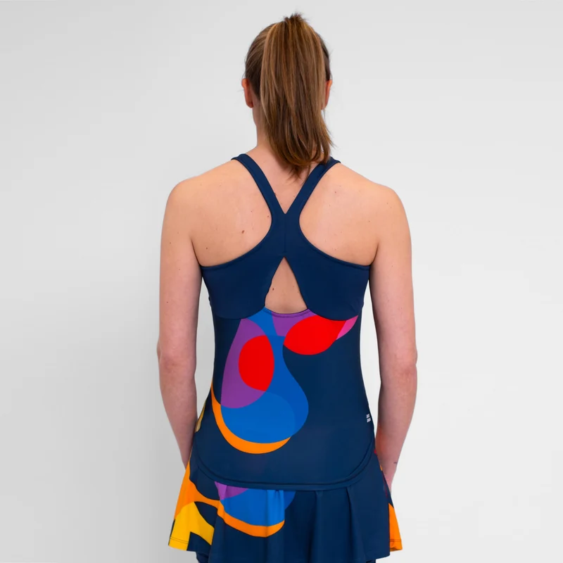 Twiggy Tank-Top Damen-Dunkelblau,Mehrfarbig