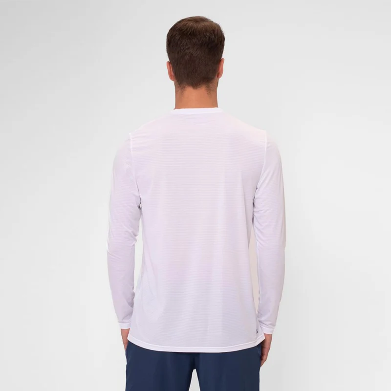 Crew Roundneck Longsleeve Herren-Weiß