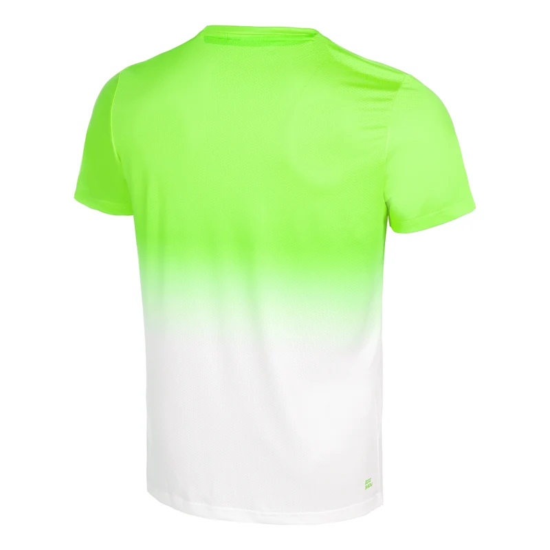 Crew Gradiant T-Shirt Herren-Neongrün,Weiß
