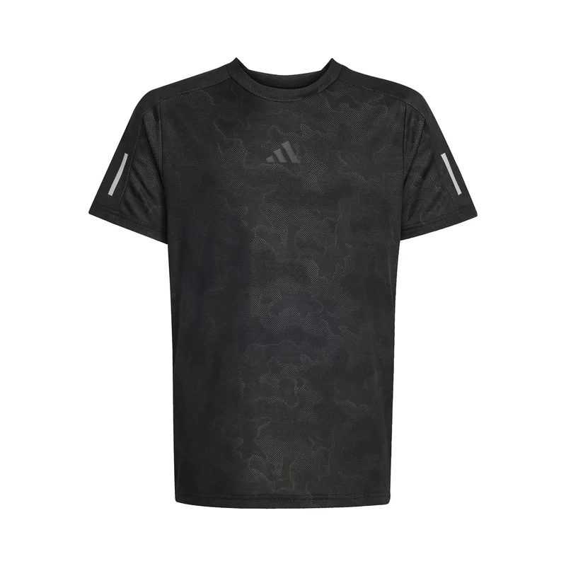 Structure T-Shirt Jungen-schwarz
