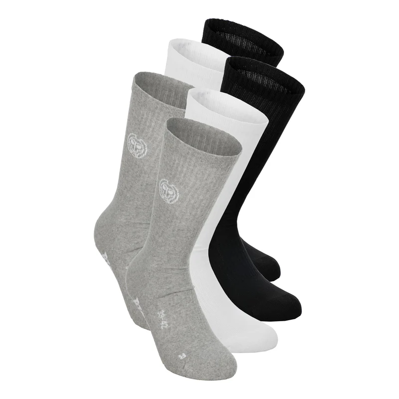 Don Carlito XXL Crew Move Tennissocken-Grau,Schwarz