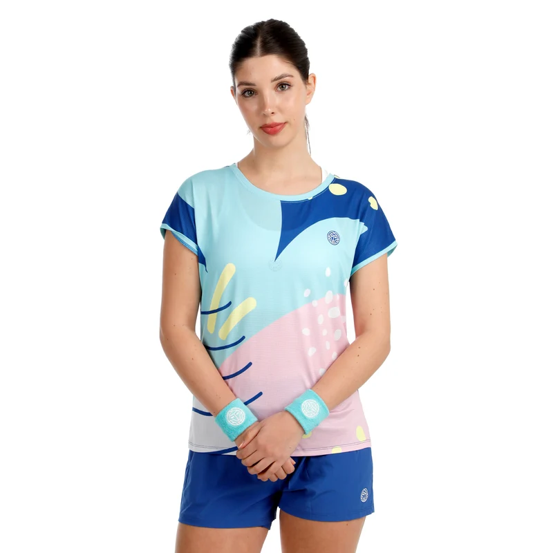 Hey Laguna T-Shirt Damen-blau, mehrfarbig