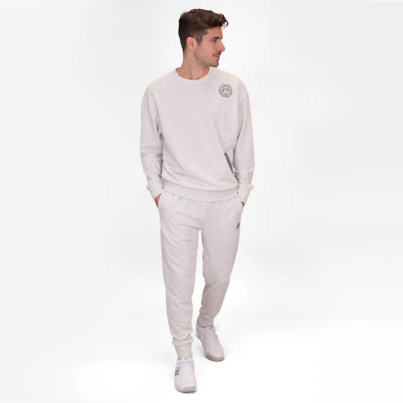 Chill Wide Leg Trainingshose Herren-Weiß
