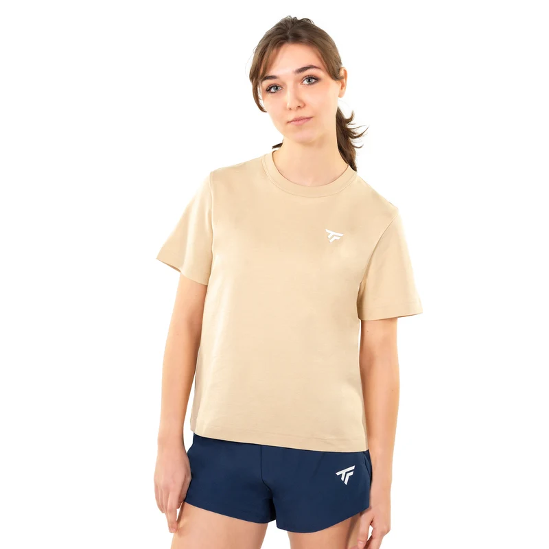 Graphic T-Shirt Damen-sand